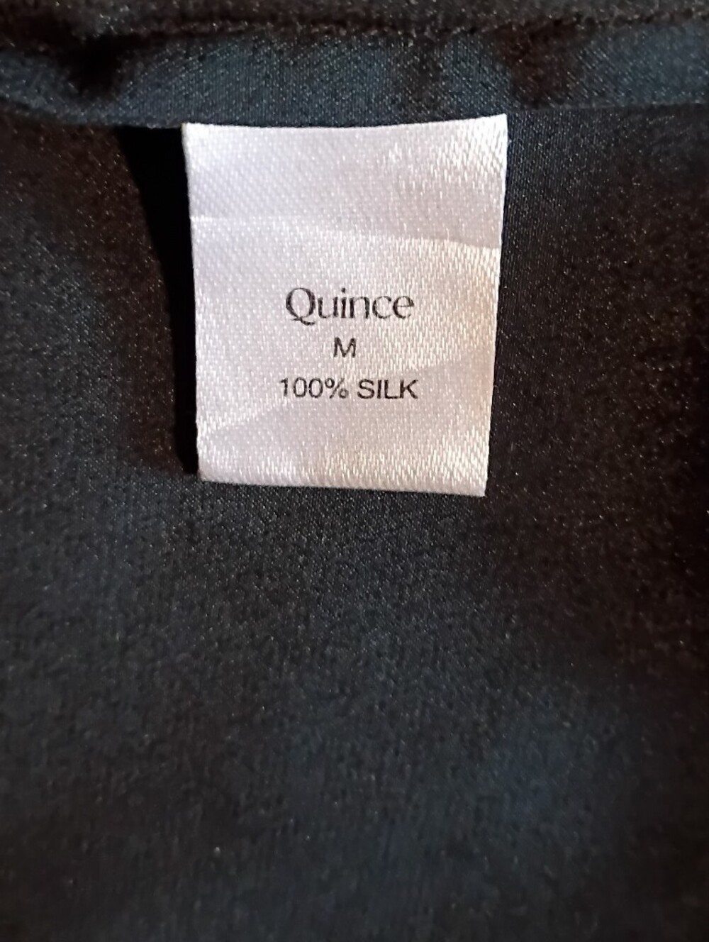 Quince Silk Short-Sleeve Blouse sz M - Picture 6 of 8
